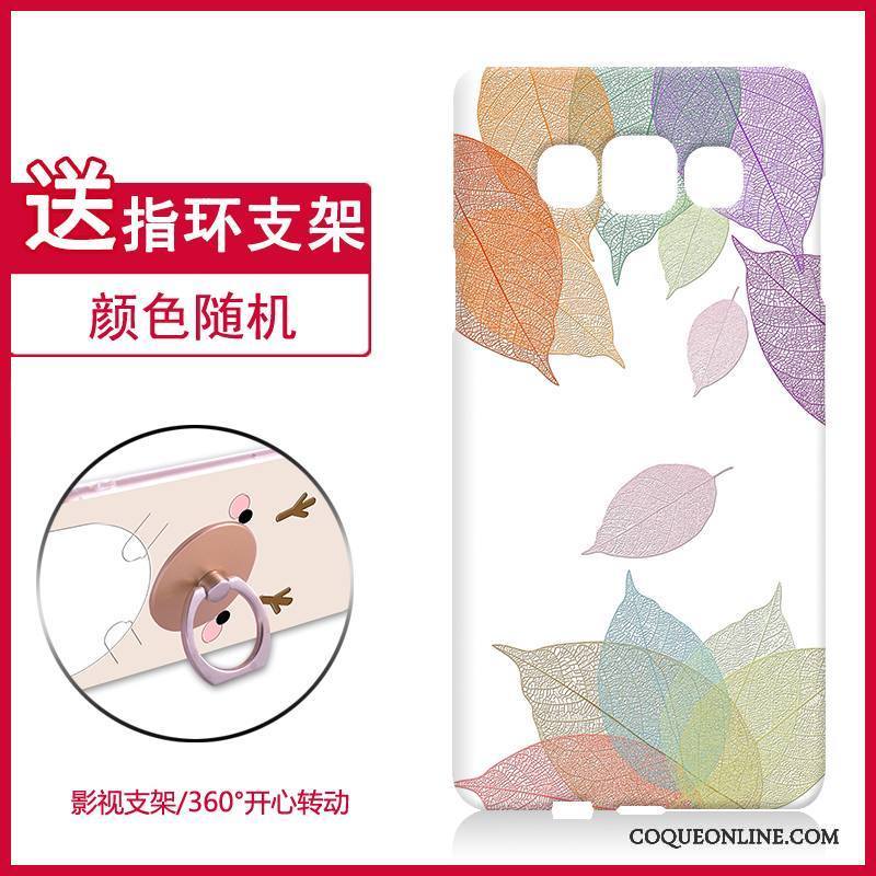 Samsung Galaxy A5 2015 Coque De Téléphone Fleurs Créatif Charmant Violet Étui Fluide Doux