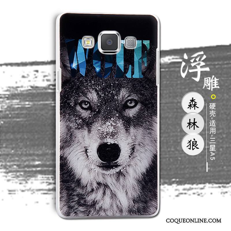 Samsung Galaxy A5 2015 Coque Gaufrage Peinture Étui Protection Téléphone Portable Étoile