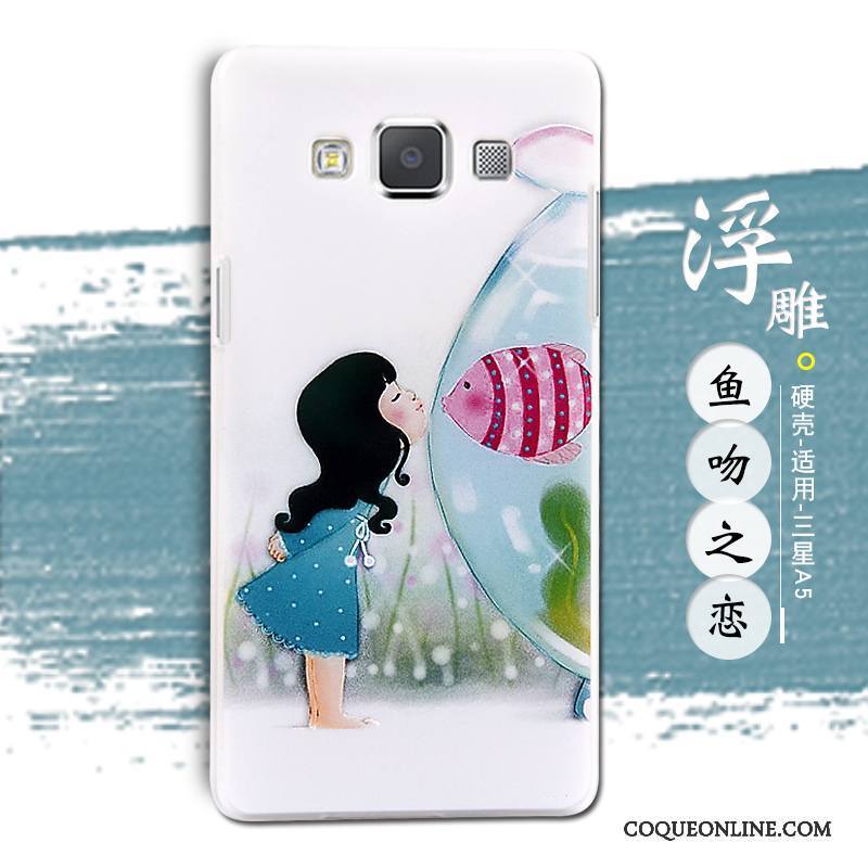 Samsung Galaxy A5 2015 Coque Gaufrage Peinture Étui Protection Téléphone Portable Étoile