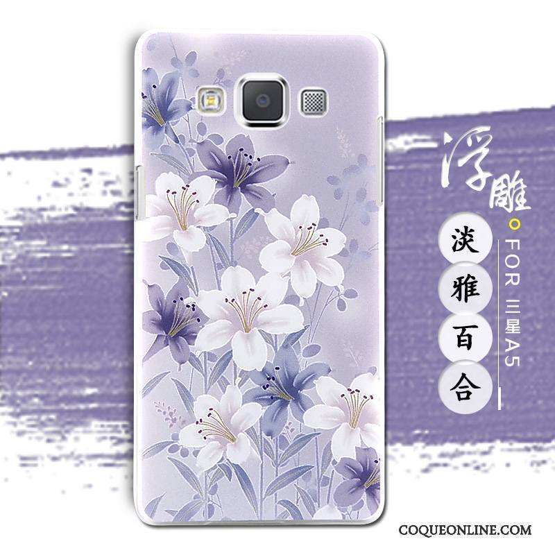 Samsung Galaxy A5 2015 Coque Gaufrage Peinture Étui Protection Téléphone Portable Étoile