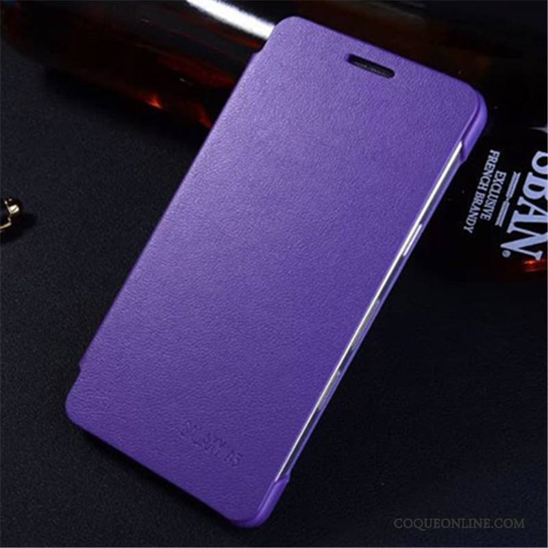 Samsung Galaxy A5 2015 Coque Étoile Fluide Doux Téléphone Portable Étui En Cuir Violet Housse