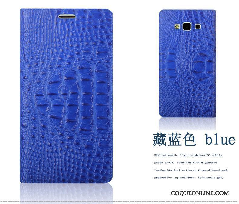 Samsung Galaxy A5 2015 Crocodile Modèle Étoile Étui En Cuir Coque De Téléphone Téléphone Portable Housse Rouge