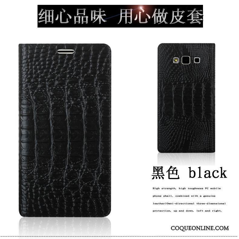 Samsung Galaxy A5 2015 Crocodile Modèle Étoile Étui En Cuir Coque De Téléphone Téléphone Portable Housse Rouge
