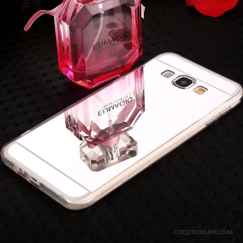 Samsung Galaxy A5 2015 Fluide Doux Coque Étoile Protection Argent Téléphone Portable Étui