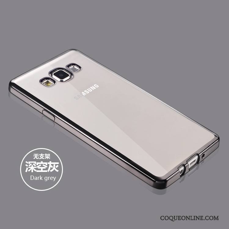 Samsung Galaxy A5 2015 Incassable Transparent Or Rose Coque De Téléphone Fluide Doux Étoile Étui