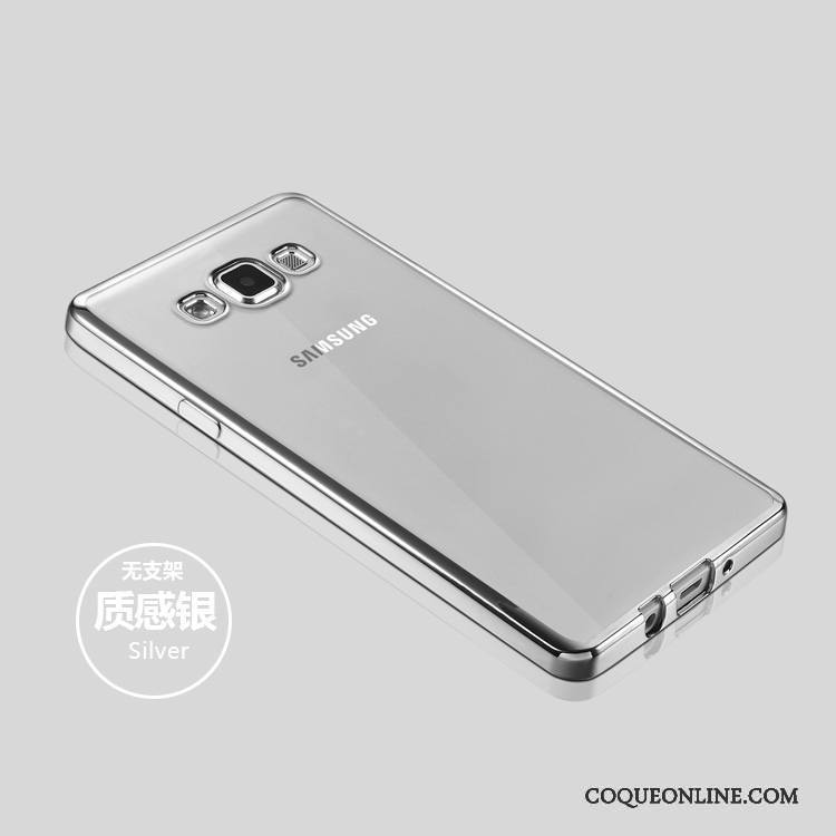 Samsung Galaxy A5 2015 Incassable Transparent Or Rose Coque De Téléphone Fluide Doux Étoile Étui