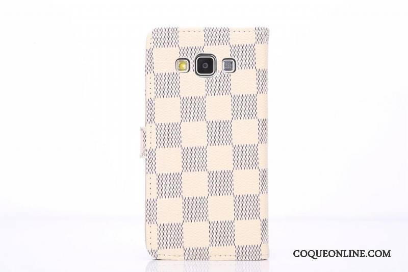 Samsung Galaxy A5 2015 Protection Coque De Téléphone Marron Étoile Téléphone Portable Plaid Étui