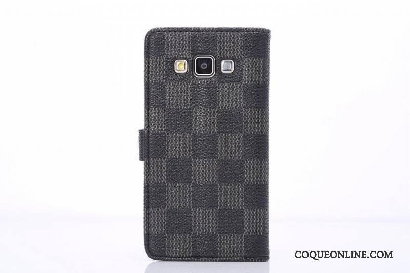 Samsung Galaxy A5 2015 Protection Coque De Téléphone Marron Étoile Téléphone Portable Plaid Étui