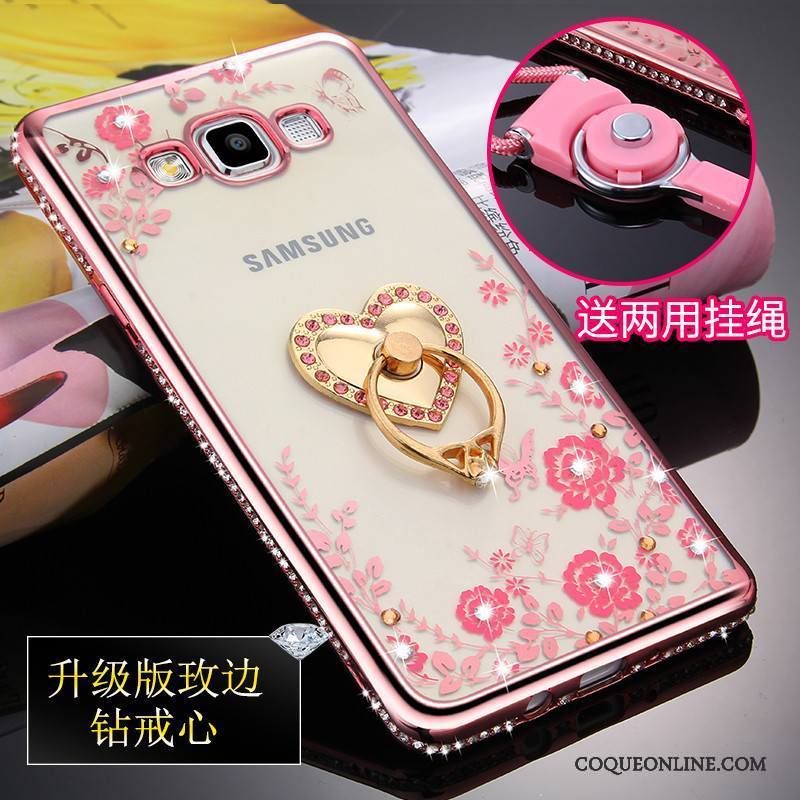 Samsung Galaxy A5 2015 Protection Étoile Fluide Doux Coque De Téléphone Silicone Transparent
