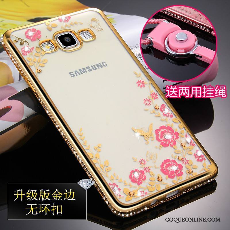 Samsung Galaxy A5 2015 Protection Étoile Fluide Doux Coque De Téléphone Silicone Transparent
