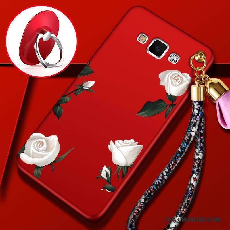 Samsung Galaxy A5 2015 Rouge Incassable Protection Fluide Doux Étui Silicone Coque