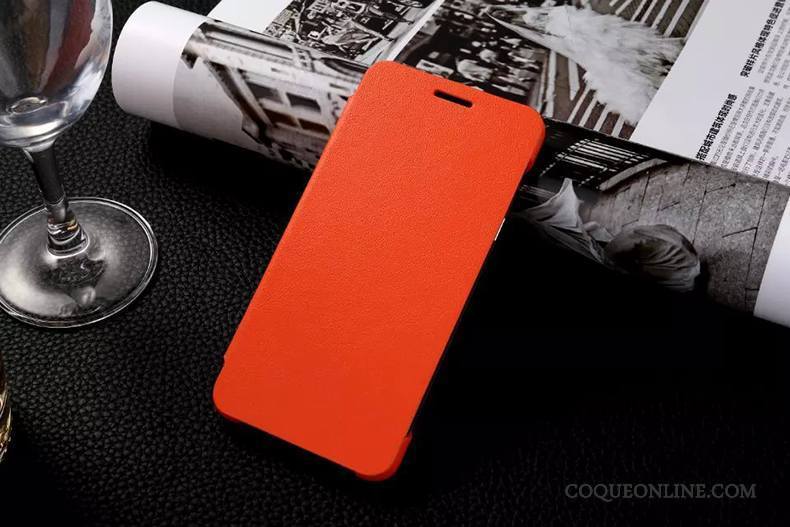Samsung Galaxy A5 2016 Clamshell Étoile Orange Téléphone Portable Coque Étui En Cuir Légère