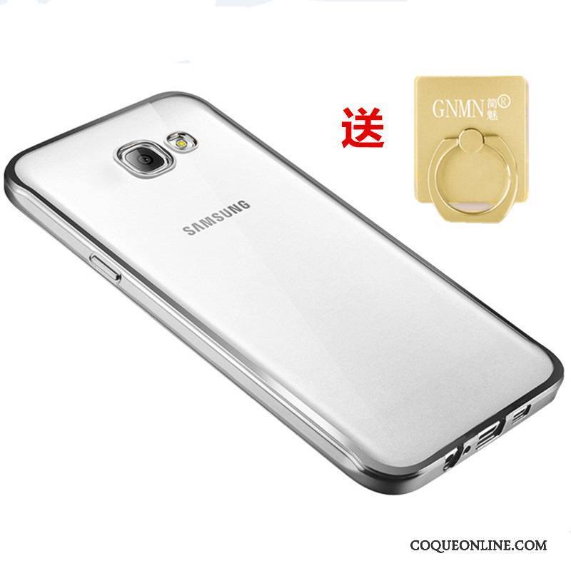Samsung Galaxy A5 2016 Coque Fluide Doux Transparent Téléphone Portable Étoile Protection Or Rose Silicone