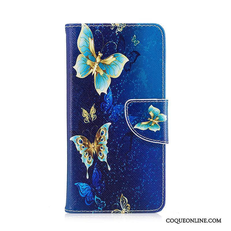 Samsung Galaxy A5 2016 Coque Housse Étoile Étui Violet Peinture Protection Étui En Cuir