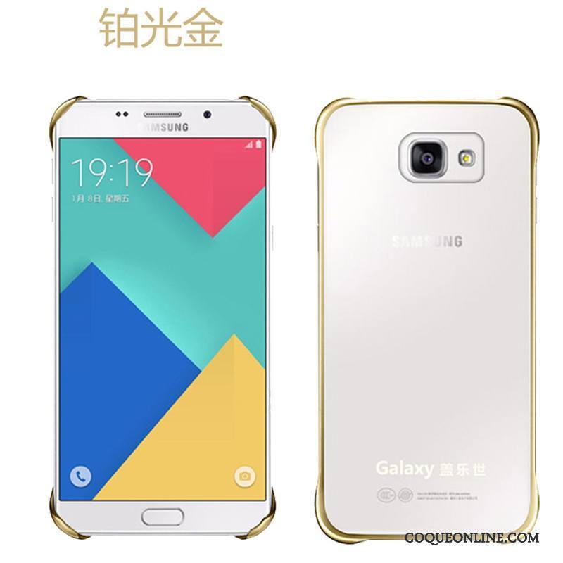 Samsung Galaxy A5 2016 Coque Étoile Couvercle Arrière Téléphone Portable Étui Or Rose Border Transparent