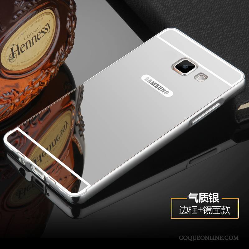 Samsung Galaxy A5 2016 Coque Étui Border Métal Incassable Protection Noir Étoile