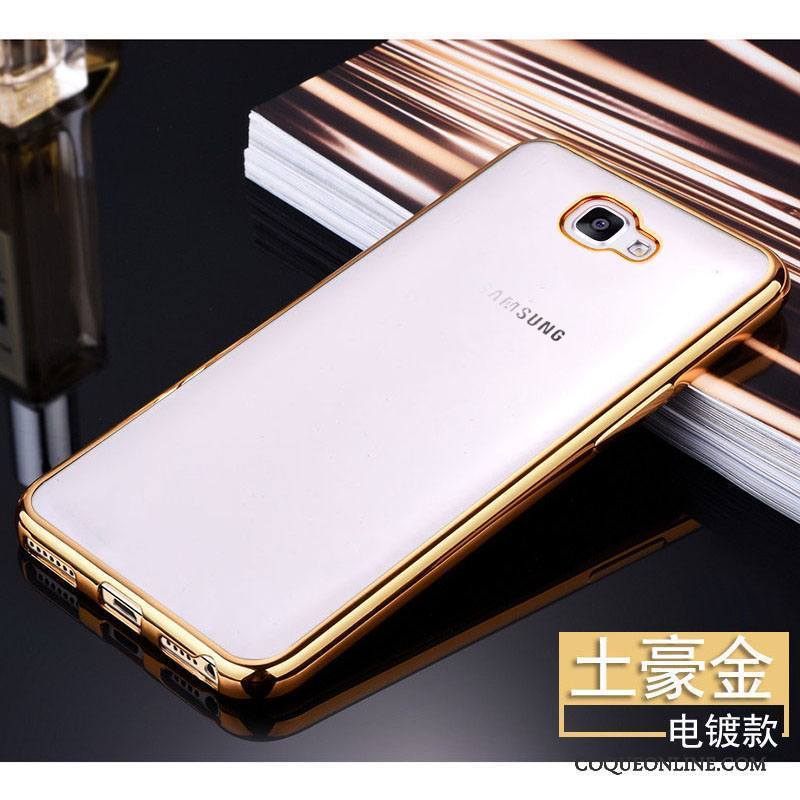 Samsung Galaxy A5 2016 Incassable Transparent Protection Coque De Téléphone Fluide Doux Étoile Or