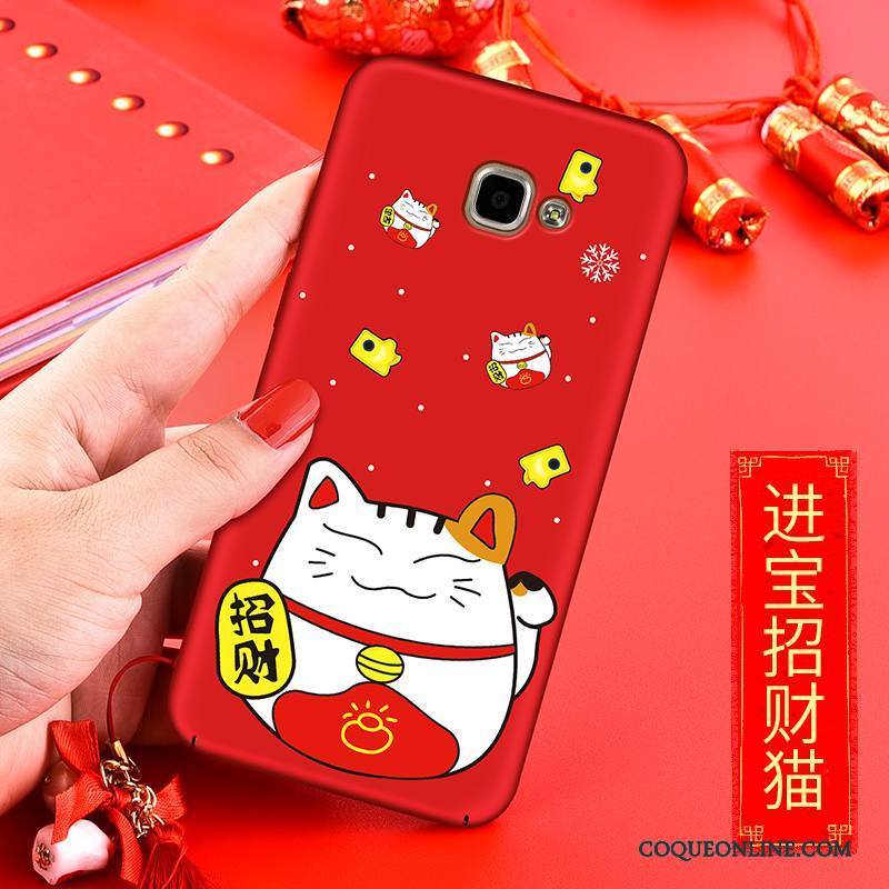 Samsung Galaxy A5 2016 Nouveau Étoile Rouge Coque Chat Richesse Protection