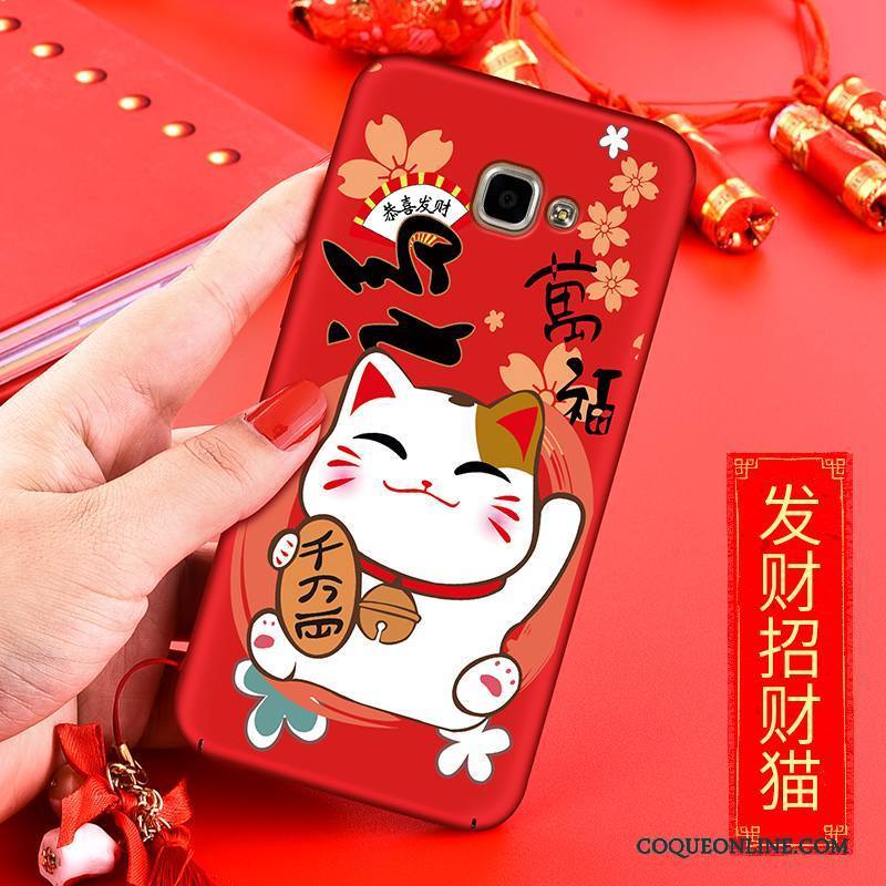 Samsung Galaxy A5 2016 Nouveau Étoile Rouge Coque Chat Richesse Protection