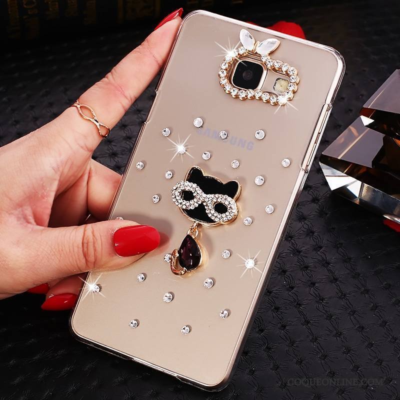 Samsung Galaxy A5 2016 Protection Strass Transparent Coque Étoile Or De Téléphone