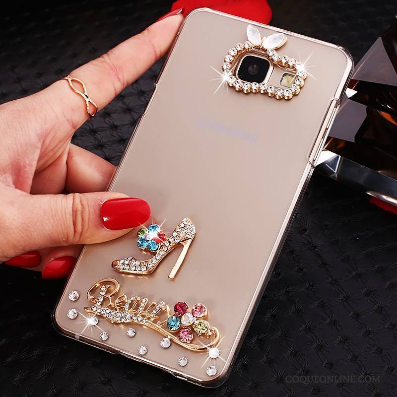 Samsung Galaxy A5 2016 Protection Strass Transparent Coque Étoile Or De Téléphone