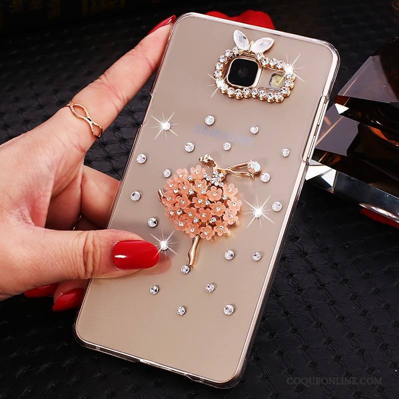 Samsung Galaxy A5 2016 Protection Strass Transparent Coque Étoile Or De Téléphone