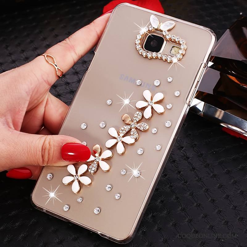 Samsung Galaxy A5 2016 Protection Strass Transparent Coque Étoile Or De Téléphone