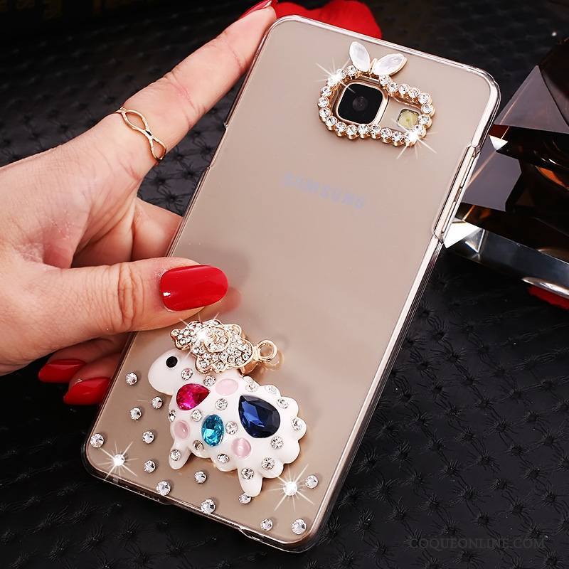 Samsung Galaxy A5 2016 Protection Strass Transparent Coque Étoile Or De Téléphone