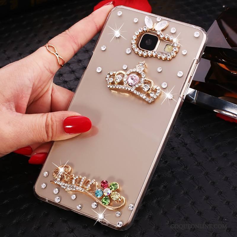 Samsung Galaxy A5 2016 Protection Strass Transparent Coque Étoile Or De Téléphone