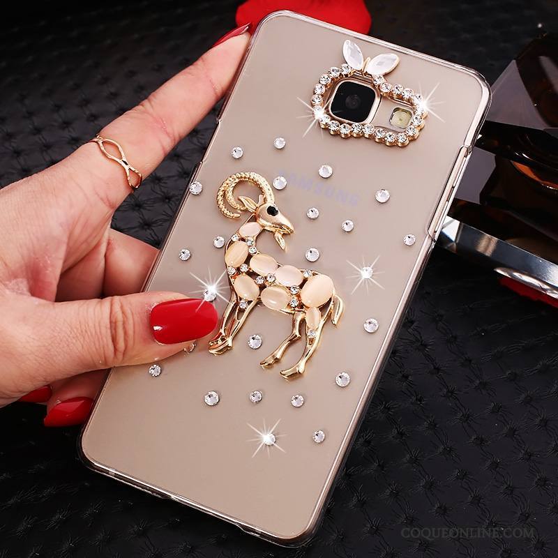 Samsung Galaxy A5 2016 Protection Strass Transparent Coque Étoile Or De Téléphone