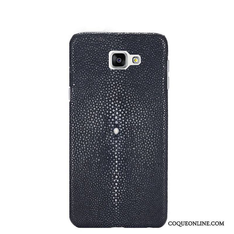 Samsung Galaxy A5 2016 Étui Cuir Véritable Incassable Étui En Cuir Coque De Téléphone Protection Étoile