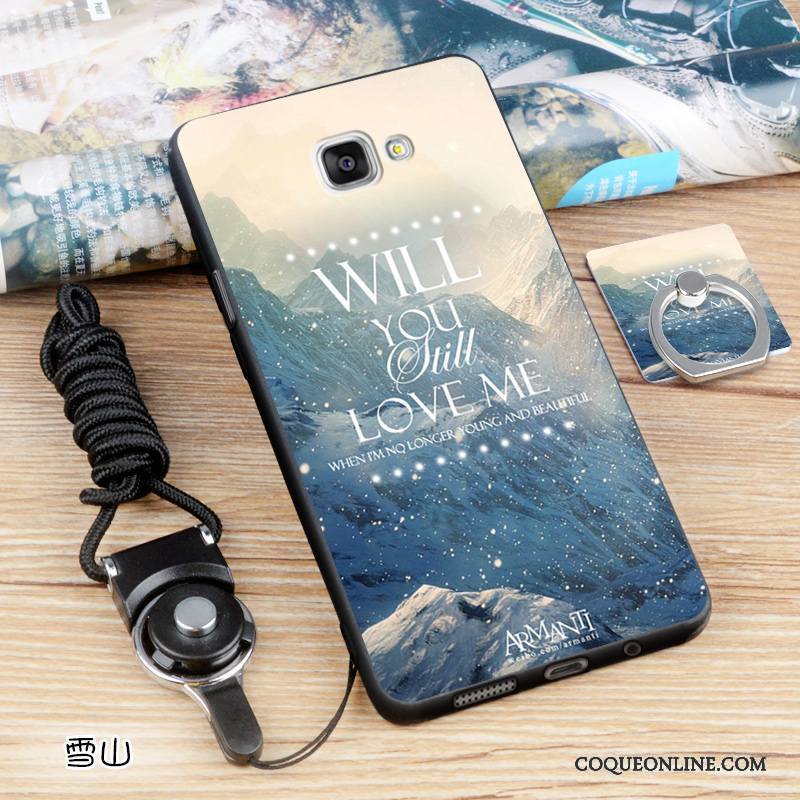 Samsung Galaxy A5 2016 Étui Délavé En Daim Téléphone Portable Noir Étoile Europe Coque