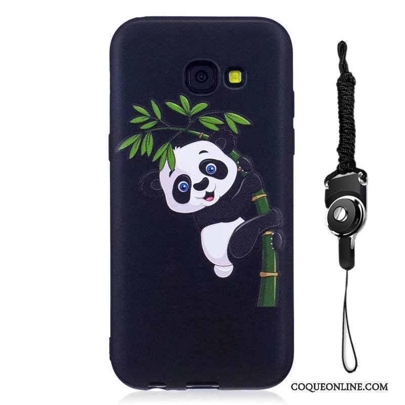 Samsung Galaxy A5 2017 Délavé En Daim Coque De Téléphone Étoile Noir Dessin Animé Peinture Fluide Doux