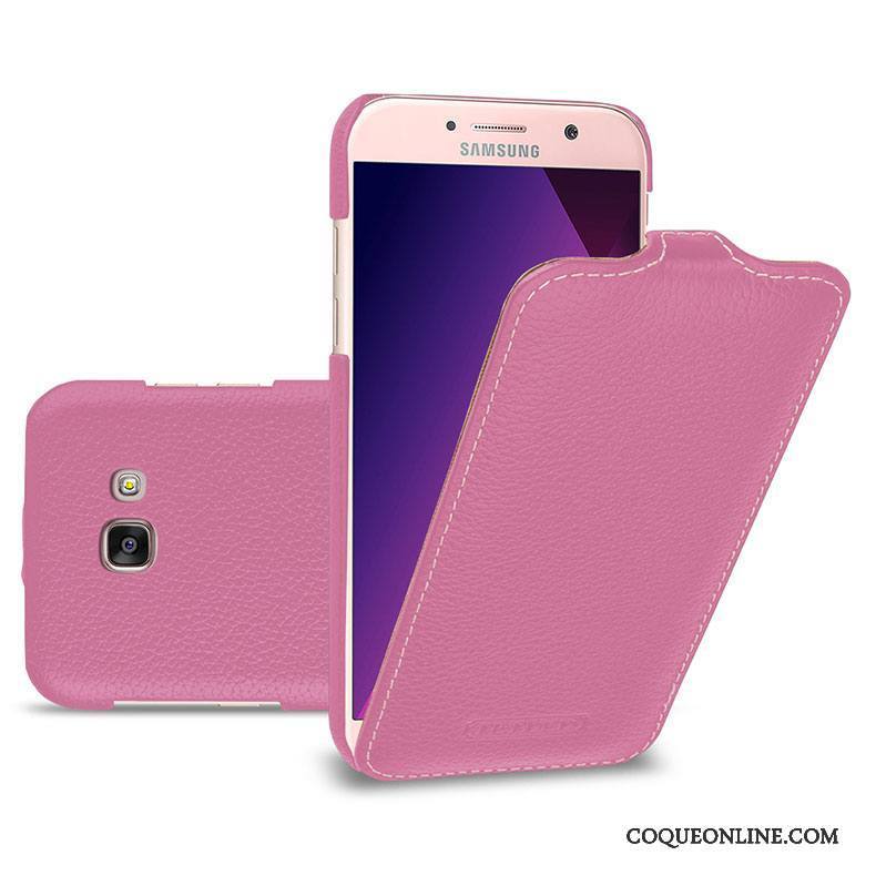 Samsung Galaxy A5 2017 Vert Coque De Téléphone Étui Protection Téléphone Portable Étoile Cuir Véritable