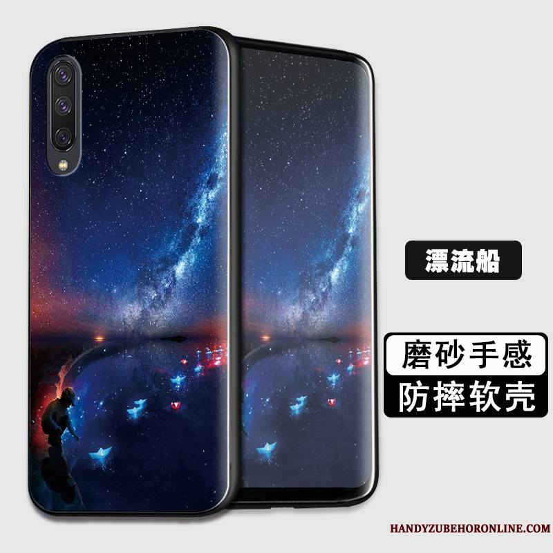 Samsung Galaxy A50 Coque Créatif Étoile Incassable Bleu Protection Personnalité Silicone