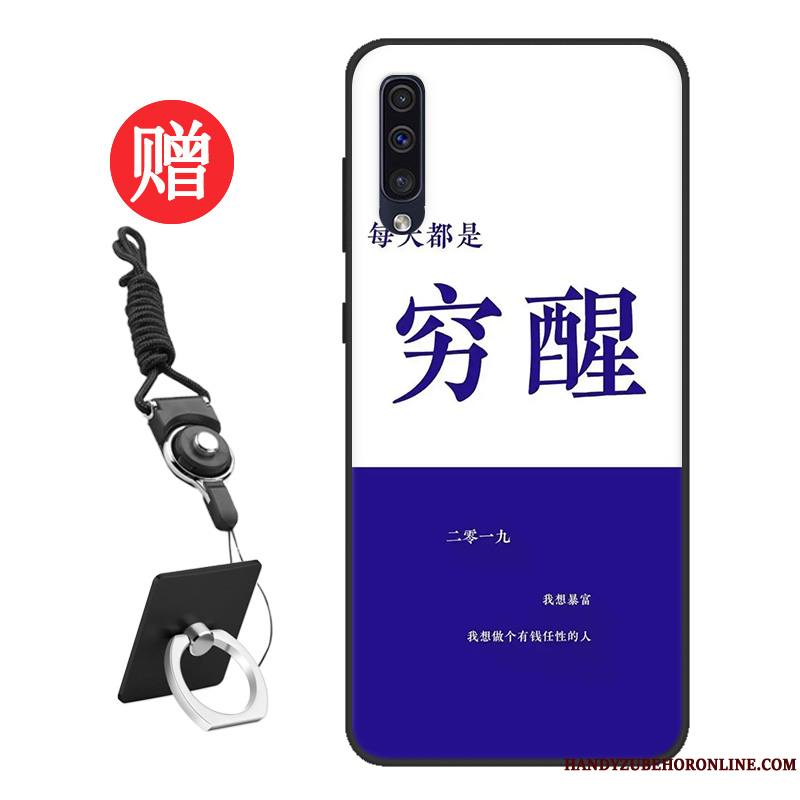 Samsung Galaxy A50 Coque De Téléphone Bleu Frais Tempérer Étui Étoile Modèle