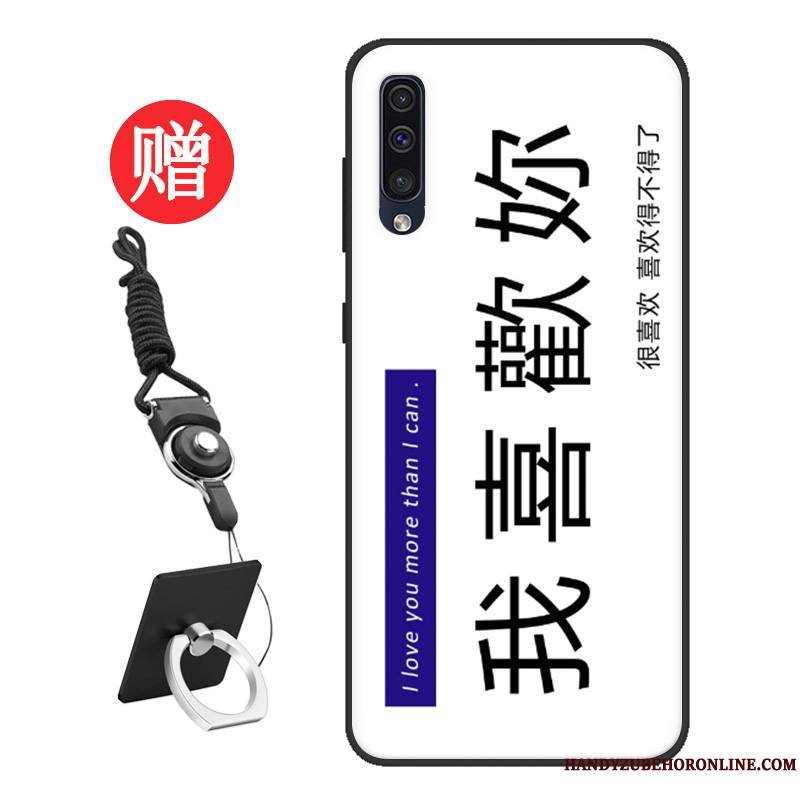 Samsung Galaxy A50 Coque De Téléphone Bleu Frais Tempérer Étui Étoile Modèle