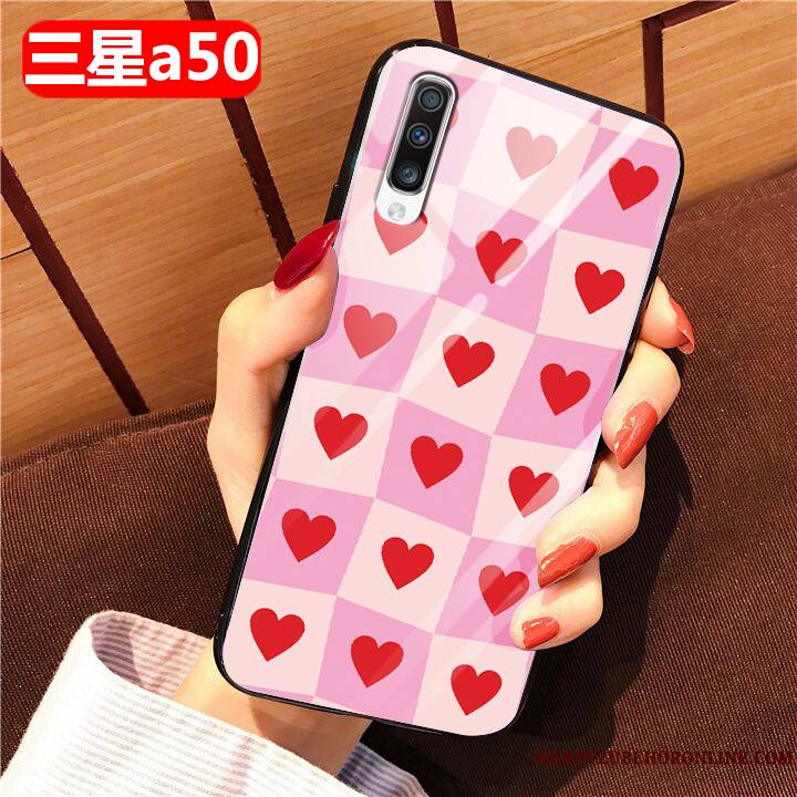 Samsung Galaxy A50 Coque De Téléphone Dessin Animé Protection Fluide Doux Verre Tout Compris Étui