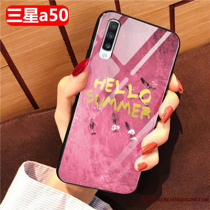 Samsung Galaxy A50 Coque De Téléphone Dessin Animé Protection Fluide Doux Verre Tout Compris Étui