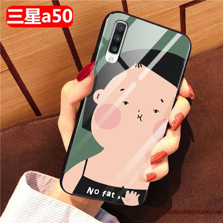 Samsung Galaxy A50 Coque De Téléphone Dessin Animé Protection Fluide Doux Verre Tout Compris Étui