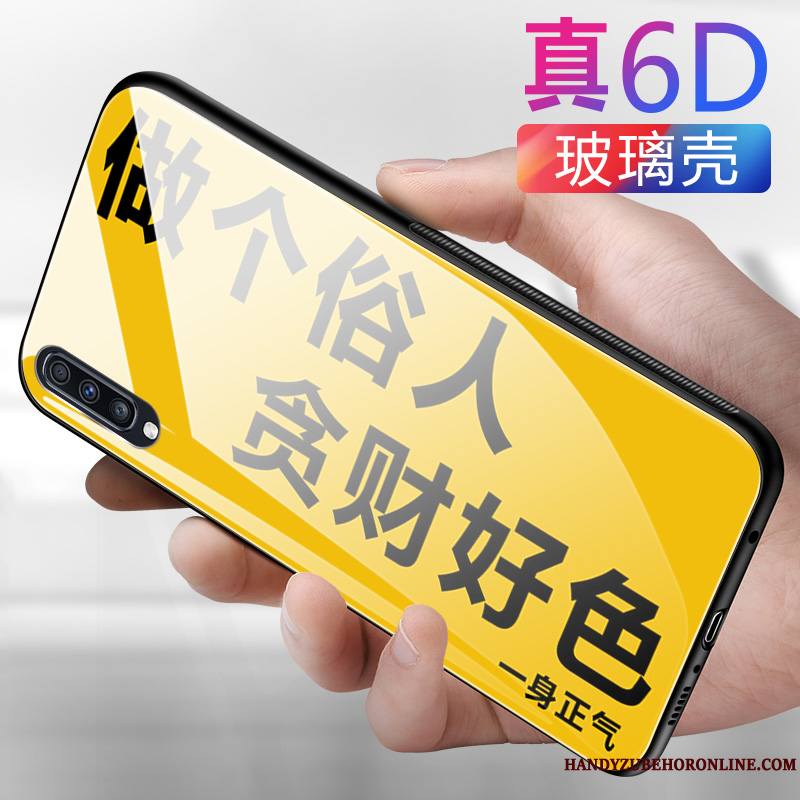 Samsung Galaxy A50 Coque Tout Compris Protection Verre Incassable Étui Créatif Miroir