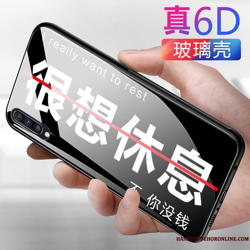 Samsung Galaxy A50 Coque Tout Compris Protection Verre Incassable Étui Créatif Miroir