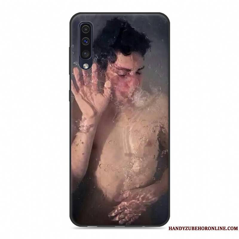 Samsung Galaxy A50 Coque Étoile Tendance Étui Amoureux Nouveau Fluide Doux