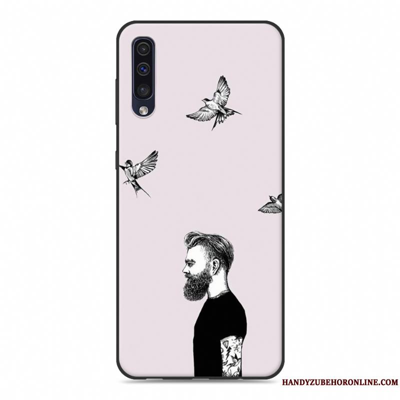 Samsung Galaxy A50 Coque Étoile Tendance Étui Amoureux Nouveau Fluide Doux