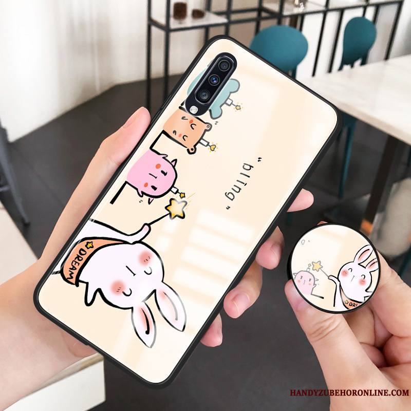 Samsung Galaxy A50 Difficile Protection Charmant Jaune Personnalité Dessin Animé Coque De Téléphone