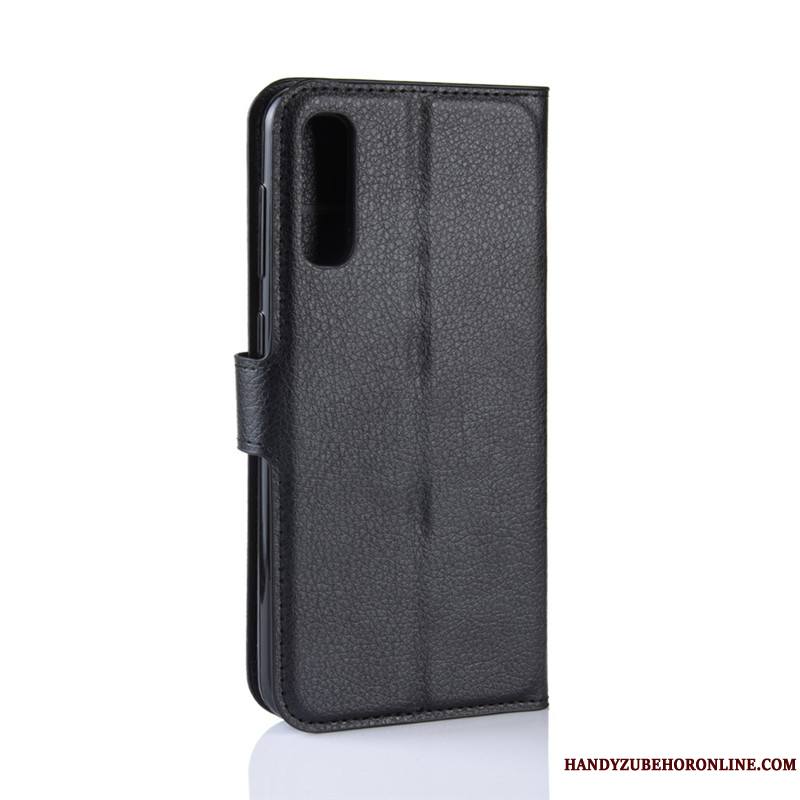 Samsung Galaxy A50 Housse Noir Protection Étui En Cuir Coque De Téléphone Portefeuille Étoile