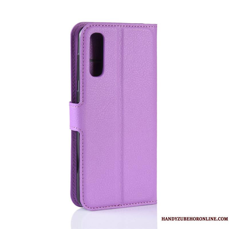 Samsung Galaxy A50 Housse Noir Protection Étui En Cuir Coque De Téléphone Portefeuille Étoile