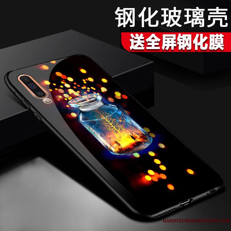 Samsung Galaxy A50 Personnalité Créatif Net Rouge Marque De Tendance Verre Coque De Téléphone Étoile