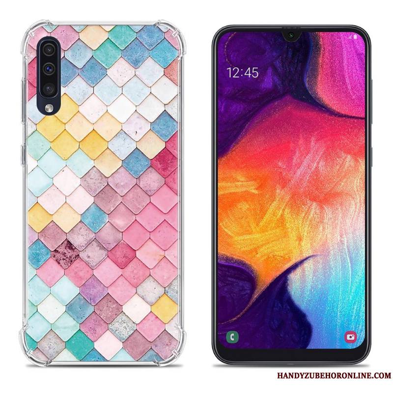 Samsung Galaxy A50 Protection Créatif Étoile Téléphone Portable Fluide Doux Incassable Coque