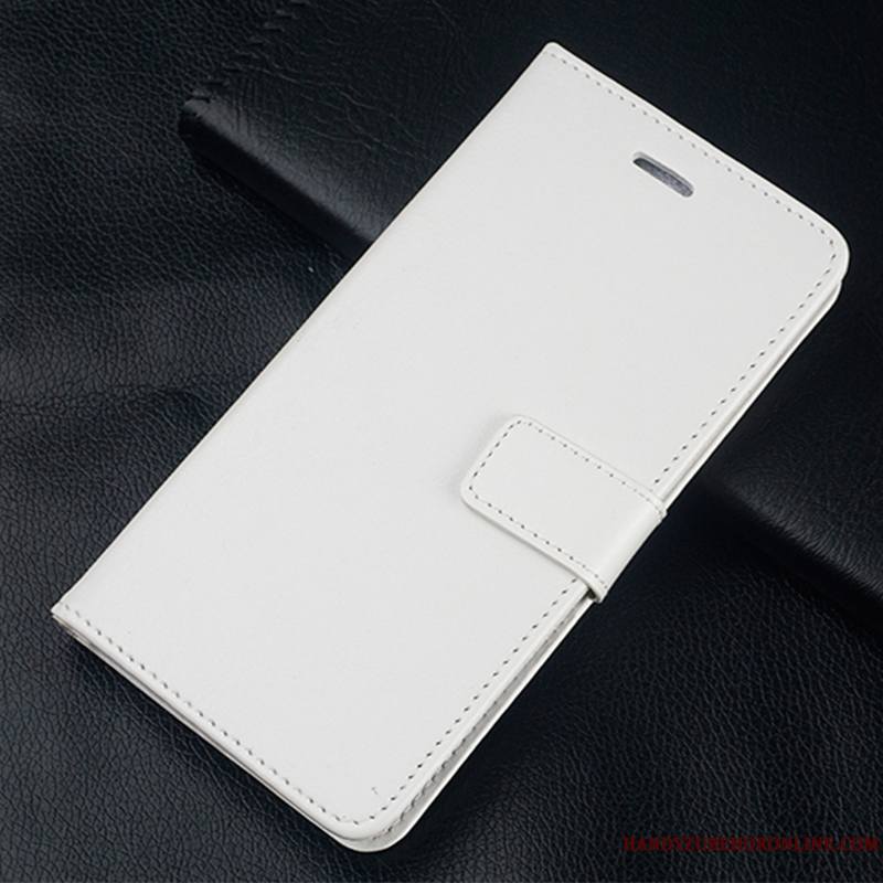 Samsung Galaxy A50 Étoile Housse Étui En Cuir Blanc Coque De Téléphone Incassable